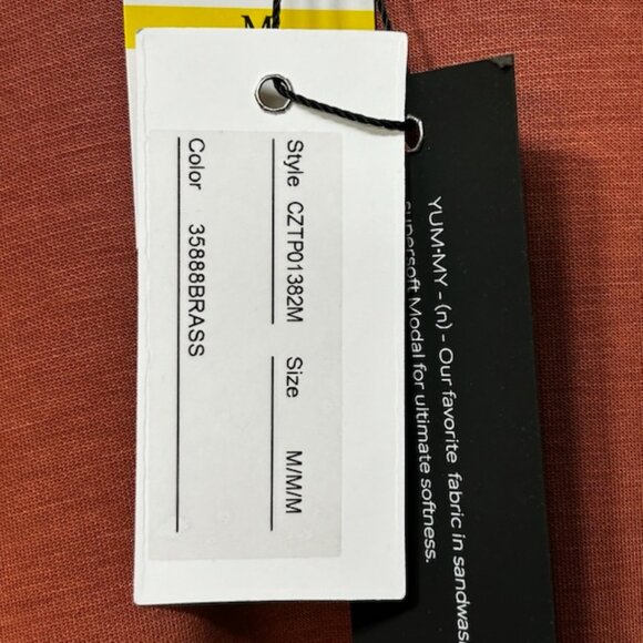 NWT Cable & Gauge Sport Yummy Sandwashed Supersoft Modal Tunic Top Tee - Picture 6 of 13